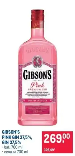 Makro Gibson's pink gin nabídka