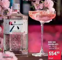 Makro Roku gin sakura nabídka