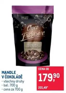 Makro Poet choco exclusive mandle v čokoládě nabídka
