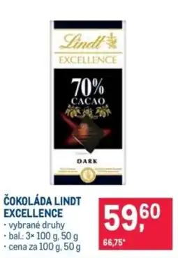 Makro Lindt čokoláda excellence nabídka