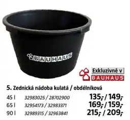 Bauhaus Bauhaus zednická nádoba kulatá / obdélníková nabídka