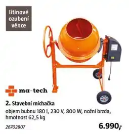 Bauhaus ma-tech stavební míchačka nabídka