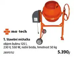 Bauhaus ma-tech stavební míchačka nabídka