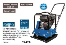 Bauhaus Scheppach vibrační deska HP 2200S nabídka