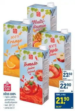 Makro Fine Life Džus 100% nabídka