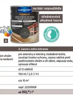 Bauhaus Swingcolor lazura s extra ochranou nabídka