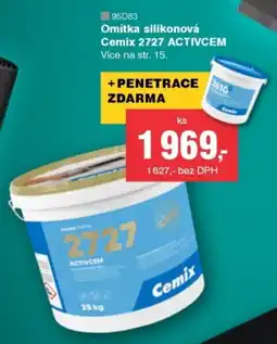 DEK Cemix omítka silikonová 2727 activcem nabídka