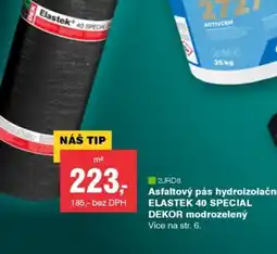 DEK Asfaltovy pas hydroizolacni Elastek 40 special dekor modrozeleny nabídka