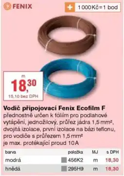 DEK Fenix vodič připojovací Ecofilm F nabídka