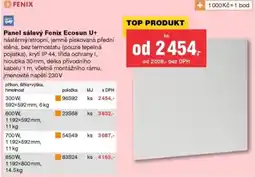 DEK Fenix panel sálavý Ecosun U+ nabídka