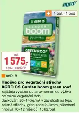 DEK Hnojivo pro vegetační střechy agro cs garden boom green roof nabídka