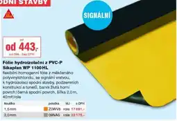 DEK Fika fólie hydroizolační z pvc-p sikaplan wp 1100 hl nabídka