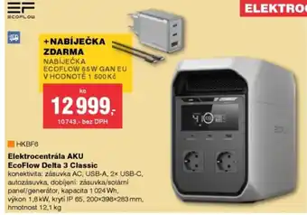 Elektrocentrala Aku EcoFlow Delta 3 Classic