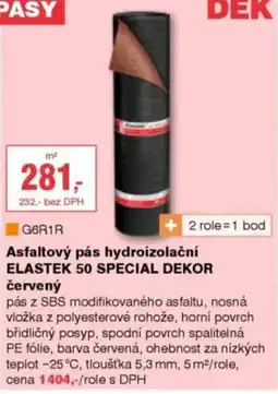 DEK Elastek 50 Special Dekor červený nabídka