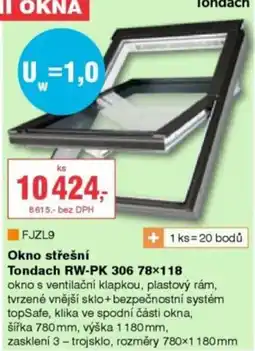 DEK Tondach okno střešní rw-pk 306 78x118 nabídka