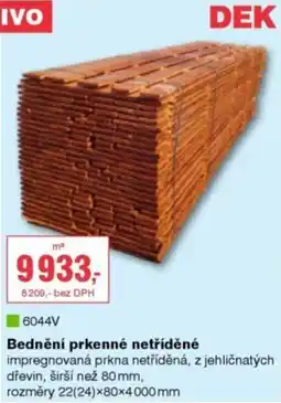 DEK Dek bednění prkenné netříděné nabídka