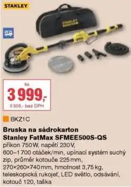 DEK Stanley bruska na sádrokarton FatMax SFMEE500S-QS nabídka