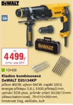 DEK Dewalt kladivo kombinované d25134kp nabídka