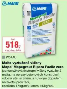 DEK Malta vyztuzena vlakny Mapei mapegrout ripara facile zero nabídka