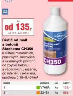 DEK Stachema Čistič od malt a betonů CH350 nabídka