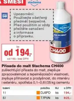 DEK Stachema přísada do malt ch400 nabídka
