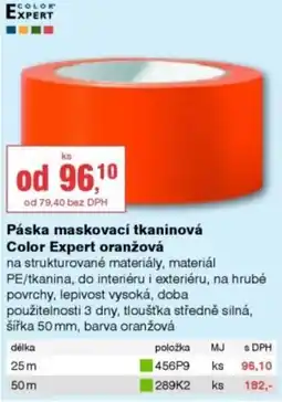 DEK Color Expert páska maskovací tkaninová oranžová nabídka