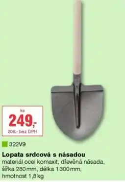 DEK Lopata srdcová s násadou nabídka
