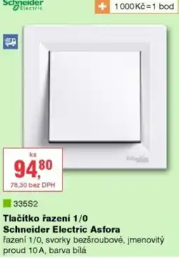 DEK Schneider Electric Tlačítko řazení 1/0 Asfora nabídka