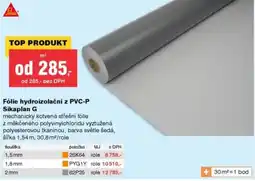 DEK Fólie hydroizolační z pvc-p sikaplan g nabídka