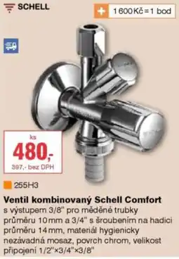 DEK Schell ventil kombinovaný comfort nabídka