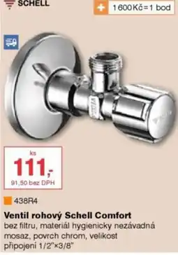 DEK Schell ventil rohový comfort nabídka
