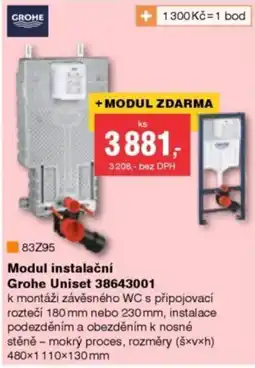 DEK Modul Instalacni Grohe Uniset 38643001 nabídka