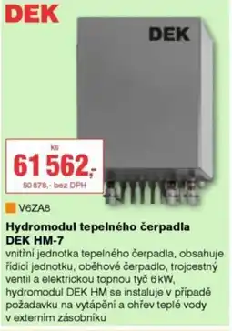 DEK Dek hydromodul tepelného čerpadla dek hm-7 nabídka