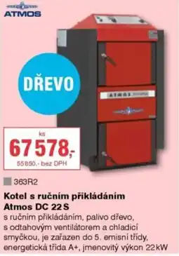 DEK Atmos kotel s ručním přikládáním dc 22s nabídka