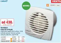 DEK Cata ventilátor b-10 plus nabídka
