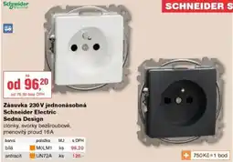 DEK Schneider Electric Zásuvka 230V jednonásobná Sedna Design nabídka