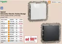 DEK Spinac Schneider Electric Sedna Design nabídka