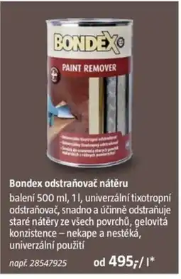 Bauhaus Bondex odstraňovač nátěru nabídka