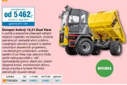 DEK Dek dumper kolový 12,5t Dual View nabídka