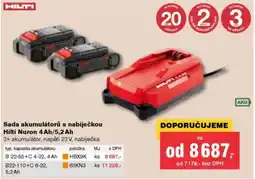 DEK Hilti sada akumulátorů s nabíječkou nabídka
