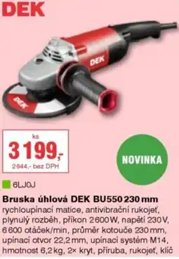 DEK Bruska úhlová dek bu550 nabídka