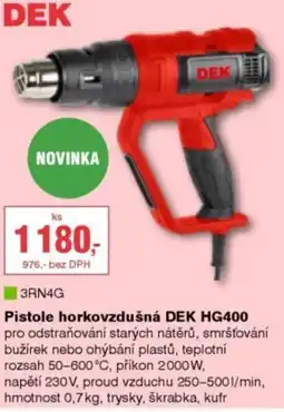 DEK DEK pistole horkovzdušná HG400 nabídka