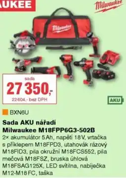 DEK Milwaukee sada aku nářadí m18fpp6g3-502b nabídka