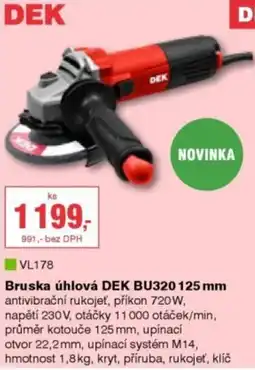 DEK Dek bruska úhlová bu320 nabídka