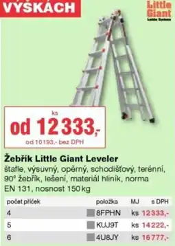 DEK Little Giant Žebřík Leveler nabídka