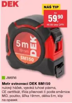 DEK Dek metr svinovací sm150 nabídka