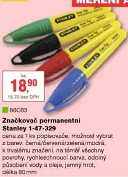 DEK Stanley značkovač permanentní 1-47-329 nabídka