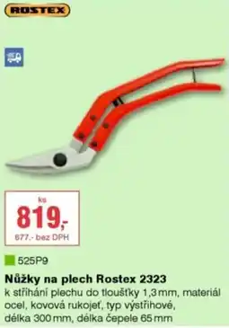 DEK Rostex nůžky na plech 2323 nabídka