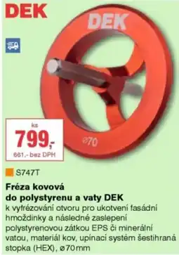 DEK DEK Fréza kovová nabídka