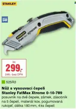 DEK Stanley nůž s vysouvací čepelí FatMax Xtreme 0-10-789 nabídka